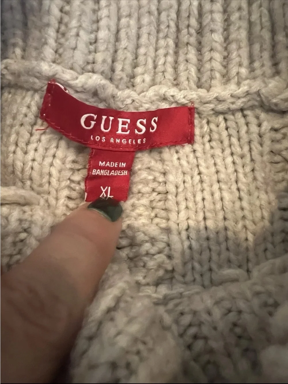 Guess cable knit